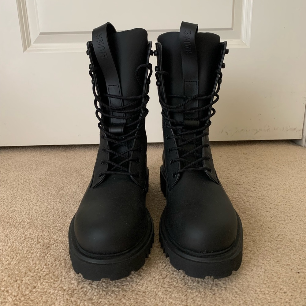 RAINS black combat boots